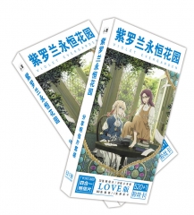 2 Styles 521PCS/BOX Violet Evergarden Cartoon Anime Card Sticker Postcard