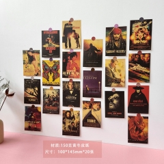 20pcs/set 10*14.5CM Marvel's The Avengers Titanic The Pursuit of Happyness Color Printing Anime Paper Poster