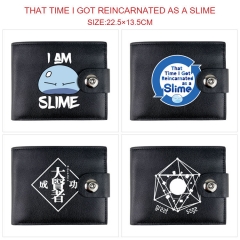 8 Styles That Time I Got Reincarnated as a Slime Cartoon Pattern PU Coin Purse Anime Short Wallet