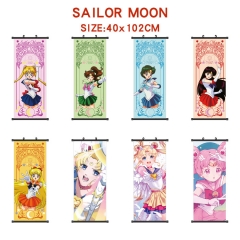 40*102CM 9 Styles Pretty Soldier Sailor Moon Cartoon Wallscrolls Waterproof Anime Wall Scroll