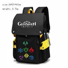 11 Styles Genshin Impact Cartoon Anime Backpack Bag