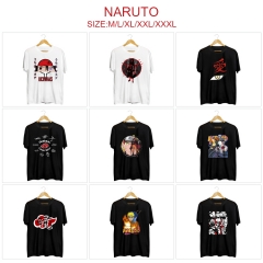 10 Styles Naruto Color Printing Anime T Shirt