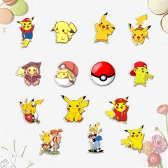 14 Styles Pokemon Pikachu Acrylic Badge Anime Brooch