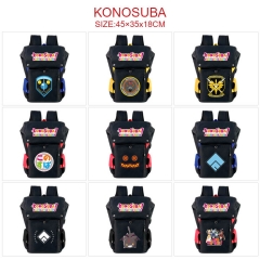 10 Styles Kono Subarashii Sekai ni Shukufuku wo! USB Charging Laptop Canvas School Bag for Student Anime Backpack