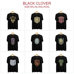 11 Styles Black Clover Color Printing Anime T Shirt