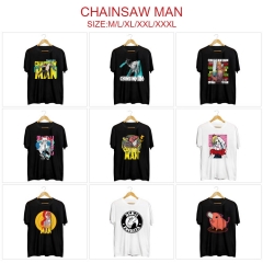 9 Styles Chainsaw Man Color Printing Anime T Shirt