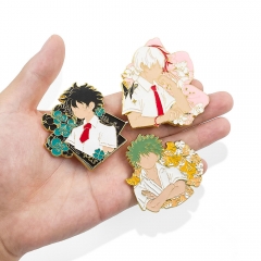 3 Styles My Hero Academia Cosplay Decoration Alloy Anime Brooch and Pin