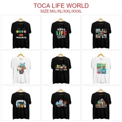 9 Styles Toca Life World Color Printing Anime T Shirt