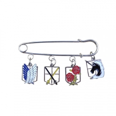 Attack on Titan Cosplay Alloy Pin Anime Brooch