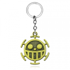 One Piece Law Logo Cosplay Alloy Anime Keychain