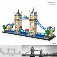 2 Styles London Bridge/Burj Al Arab Miniature Building Blocks