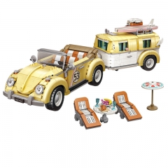 The Beetle Car Model Miniature Building Blocks