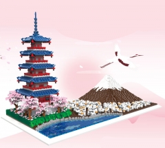 Mount Fuji Miniature Building Blocks
