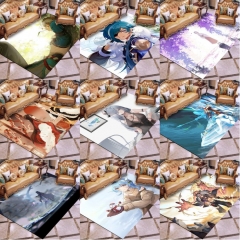 40 Styles 80*120CM Genshin Impact Cartoon Color Printing Anime Carpets