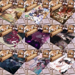 46 Styles 80*120CM Genshin Impact Cartoon Color Printing Anime Carpets