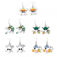 5 Styles One Piece Alloy Anime Earring