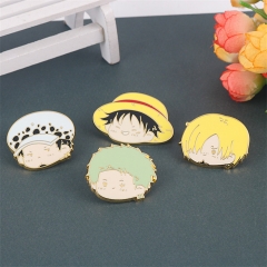 4 Styles One Piece Alloy Anime Brooch and Pin