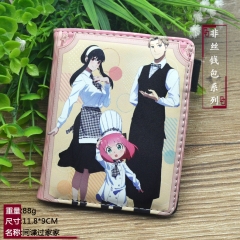 2 Styles Spy x Family Cartoon Cosplay Purse PU Leather Anime Short Wallet