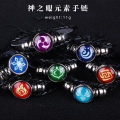 7 Styles Genshin Impact Anime Noctilucent Bracelet Wristband