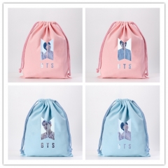 14 Styles K-POP BTS Bulletproof Boy Scouts Anime Drawstring Bag Canvas Bags