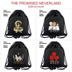 6 Styles The Promised Neverland 3D Digital Print Anime Drawstring Bag