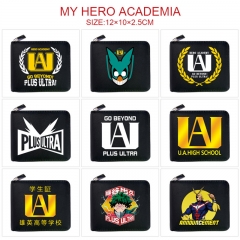 10 Styles My Hero Academia/Boku no Hero Academia Cosplay Cartoon PU Anime Zipper Wallet Purse