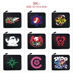 14 Styles SK∞/SK8 the Infinity Cosplay Cartoon PU Anime Zipper Wallet Purse