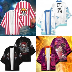 10 Styles One Piece Cosplay 3D Printing Haori Anime kimono
