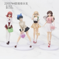 19CM 4PCS/SET Rented Girlfriend Anime PVC Figure Action Figures