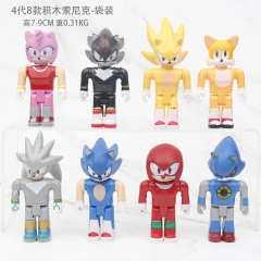 7-9CM 8PCS/SET Ver.4 Sonic the Hedgehog Anime PVC Figure Action Figures