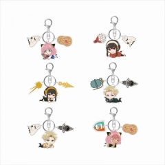 6 Styles SPY×FAMILY Cartoon Anime Acrylic Keychain