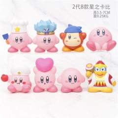 8Pcs/Set 5.5-7CM Kirby Anime PVC Figure