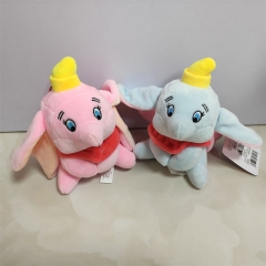 2 Colors 10CM 24PCS/SET Dumbo Cartoon Anime Plush Toy Pendant