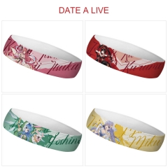 7 Styles Date A Live Cartoon Color Printing Sweatband Anime Headband