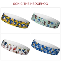 4 Styles Sonic the Hedgehog Cartoon Color Printing Sweatband Anime Headband