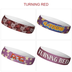 4 Styles Turning Red Cartoon Color Printing Sweatband Anime Headband