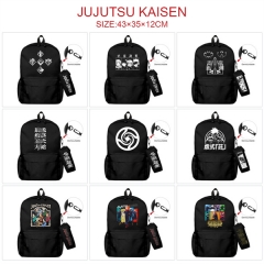 3 Colors 27 Styles Jujutsu Kaisen Canvas Anime Backpack Bag+Pencil Bag Set