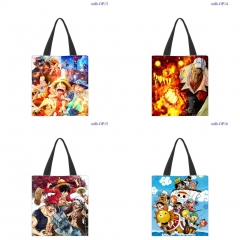 6 Styles 33*38cm One Piece Cartoon Pattern Canvas Anime Bag