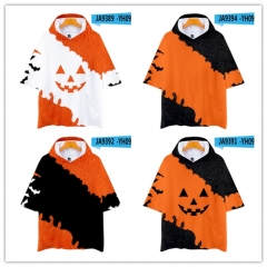 13 Styles Halloween Pumpkin Lantern Pattern Cosplay 3D Digital Print Anime T-shirt With Hood
