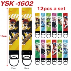12PCS/SET 3 Styles SK∞/SK8 the Infinity Cartoon Cosplay Anime Phone Strap Lanyard