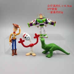 4PCS/SET Toy Story Cartoon Toy Anime Action PVC Figure