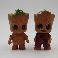 3 Styles 7.5CM Guardians of the Galaxy Groot Cartoon Toy Anime Action PVC Figure Keychain