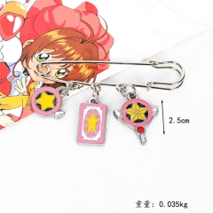 Card Captor Sakura Cartoon Badge Anime Alloy Brooch Pin