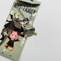 2 Styles SPY×FAMILY Anime Alloy Keychain Necklace
