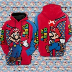 Super Mario Bro Color Printing Anime Hoodie