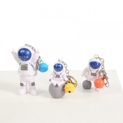 3PCS/SET 10CM Spaceman Astronaut Anime Action PVC Figure Keychain