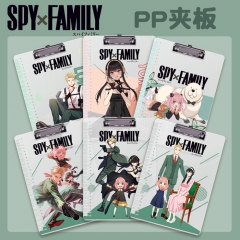 20 Styles SPY×FAMILY Cartoon PP Material Anime File Folder