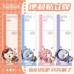 5 Styles  6*20CM Genshin Impact Game Pattern Anime Standing Plate