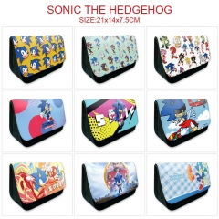 9 Styles Sonic the Hedgehog Cartoon Anime Pencil Bag