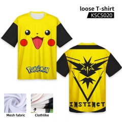 Pokemon Pikachu Cosplay Decoration Cartoon Print Anime Cardigan T Shirt For Kids And Adult